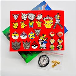 Pokemon anime keychain a set