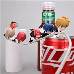 chainsaw man anime figure 3cm 6 pcs a set