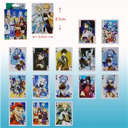 Genshin Impact anime poker