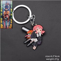 chainsaw man anime keychain