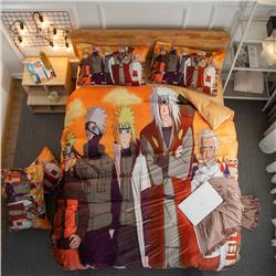Naruto anime bedsheet four piece set for autumn and winter 1.5m
