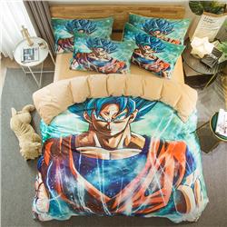 Dragon Ball anime bedsheet four piece set for autumn and winter 1.5m