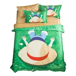 One piece anime lce cold quilt four piece set for summer 1.5m/1.8m