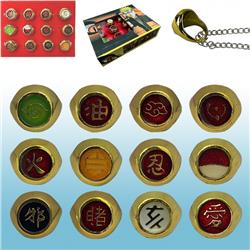 Naruto anime ring a set