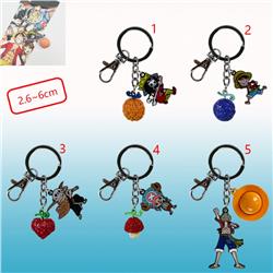 One piece anime keychain