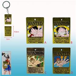 One piece anime keychain