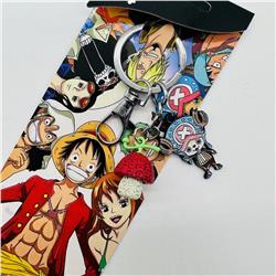 One piece anime keychain