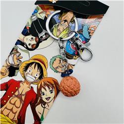 One piece anime keychain