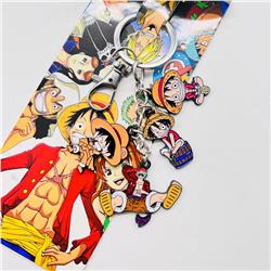 One piece anime keychain