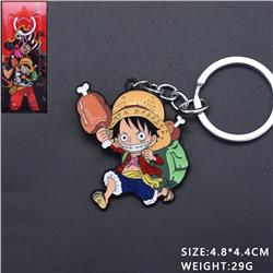 One piece anime keychain