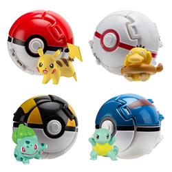 Pokemon anime touching a flippable explosive ball a set