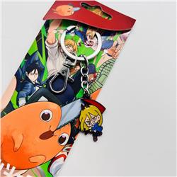 chainsaw man anime keychain