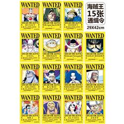 One piece anime posters price for a set of 15pcs