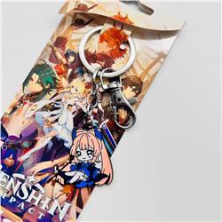 Genshin Impact anime keychain