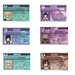 Genshin Impact anime PVC card 86*56mm