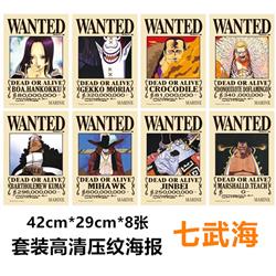 One piece anime posters price for a set of 8pcs