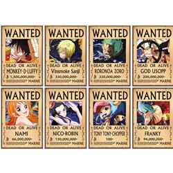 One piece anime posters price for a set of 8pcs
