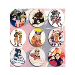 Naruto anime badge 9 pcs a set