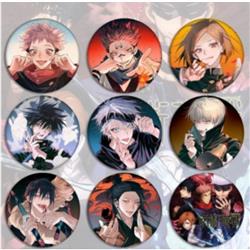 Jujutsu Kaisen anime badge 9 pcs a set