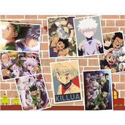 Hunter x Hunter anime posters price for a set of 8 pcs 42*29cm