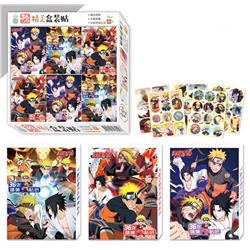 Naruto anime exquisite box stickers 36pcs a set