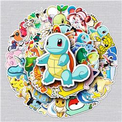 Pokemon anime waterproof stickers (50pcs a set)