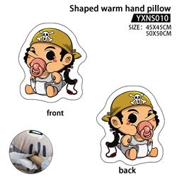 One Piece anime shapad warm hand pillow