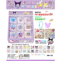 Kuromi anime sticker 18pcs a set