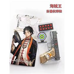 One Piece anime folding soft bullet gun toy