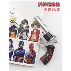 Naruto anime disassembly and assembly of cannon smashing gun toys