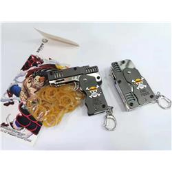 One Piece anime small folding rubber band gun toy