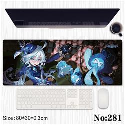 Genshin Impact anime Mouse pad 80*30*0.3cm