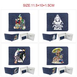 Mob Psycho 100  anime wallet 11.5*10*1.5cm