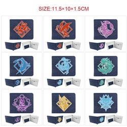 Genshin Impact anime anime wallet 11.5*10*1.5cm