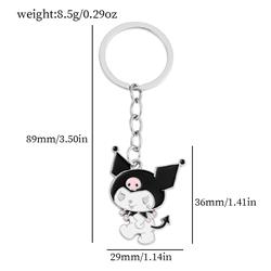 Kuromi anime keychain