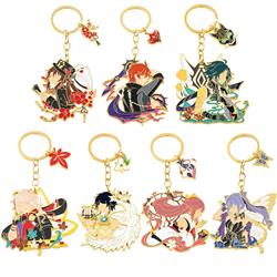 Genshin Impact anime keychain