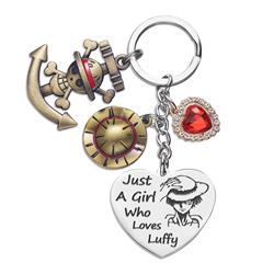 One Piece anime keychain