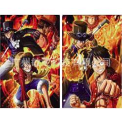 One Piece anime 3D frame painting 32 * 42cm (core+black frame+framing）