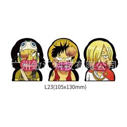 One Piece anime 3D illusion stickers