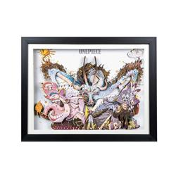 One Piece anime 3D stereoscopic painting