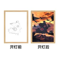 Naruto anime light painting (15cm*21cm)