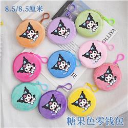 Kuromi anime plush wallet 8.5cm