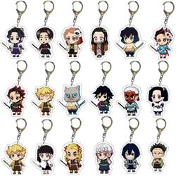 Demon slayer kimets anime keychain