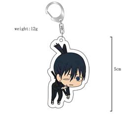chainsaw man anime keychain