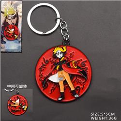 Naruto anime rotating keychain