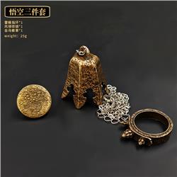 Black Myth: Wukong anime necklace+ring+pin set