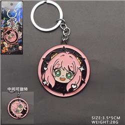 SPY×FAMILY anime rotating keychain