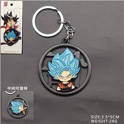 Dragon ball anime rotating keychain