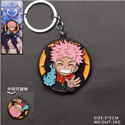 Jujutsu Kaisen anime rotating keychain