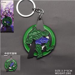 Avengers anime rotating keychain
